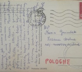 A postcard from Kuba Weissberger to Nusia Gniadek