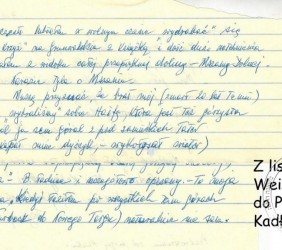 One of Kuba Weissberger’s letters mentioning his love for the mountains. Courtesy of Anna Kadłubek.