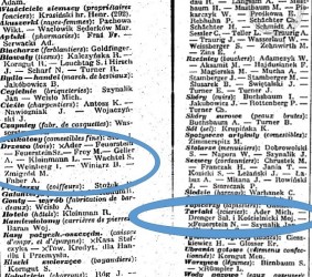 10.	The Feuersteins in the Address List of the Republic of Poland from 1926