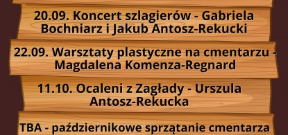 Jesienne zapowiedzi działań Fundacji Sztetl Mszana Dolna 